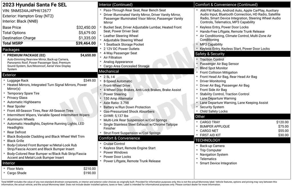 2023 Hyundai Santa Fe SEL FWD