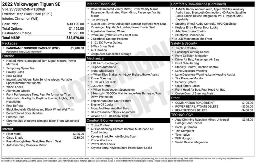 2022 Volkswagen Tiguan SE FWD