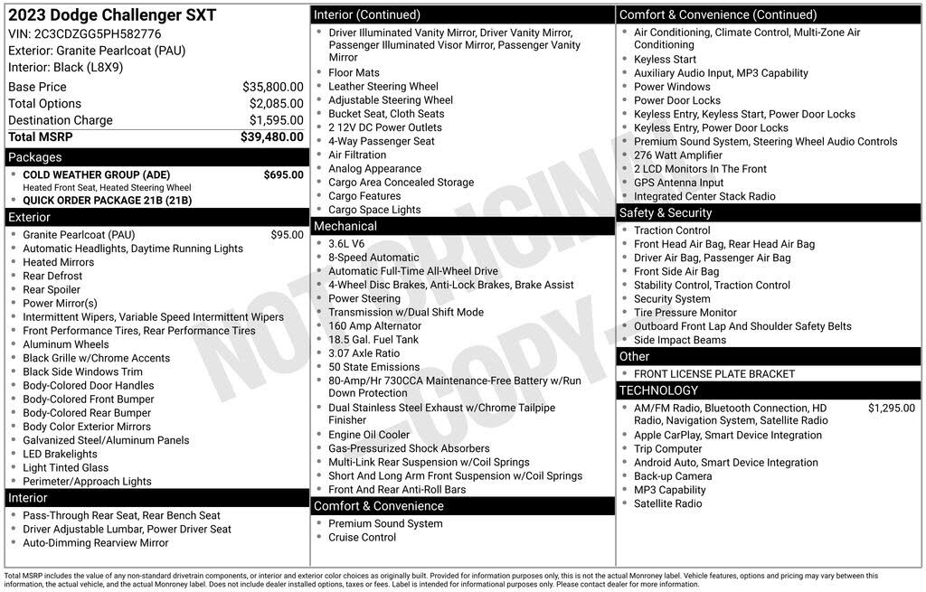 2023 Dodge Challenger SXT AWD