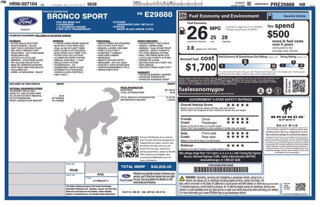 2023 Ford Bronco Sport Big Bend AWD