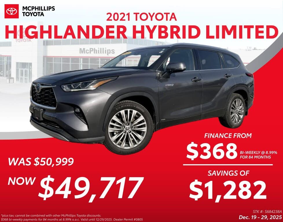Toyota Highlander Hybrid Platinum AWD 2021