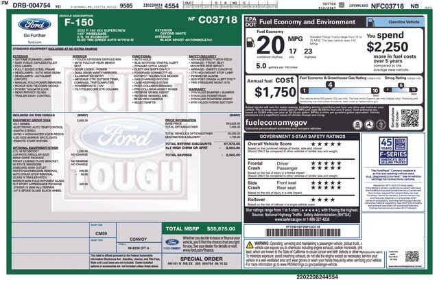 2022 Ford F-150 XLT SuperCrew 4WD