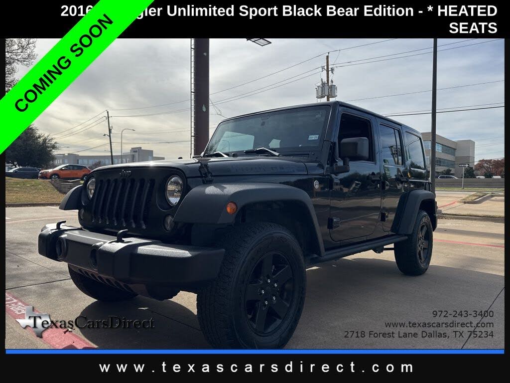 2016 Jeep Wrangler Unlimited Black Bear 4WD
