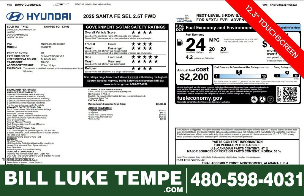 2025 Hyundai Santa Fe SEL FWD