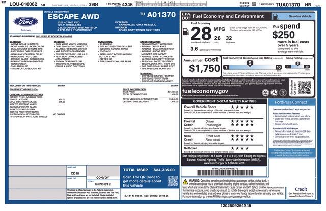 2026 Ford Escape Active AWD