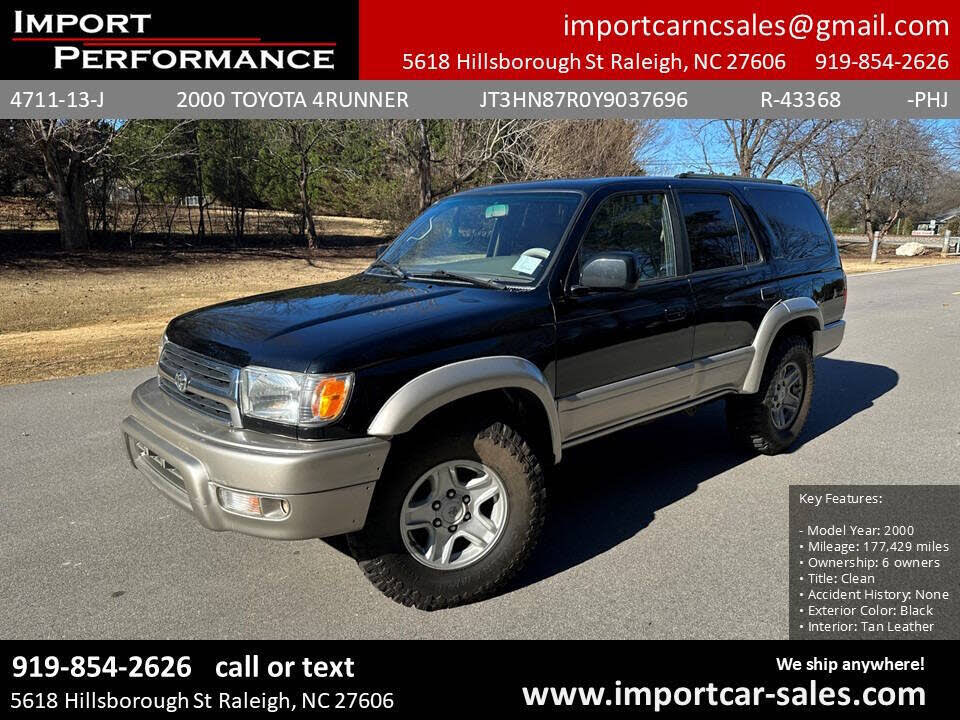 2000 Toyota 4Runner Limited 4WD