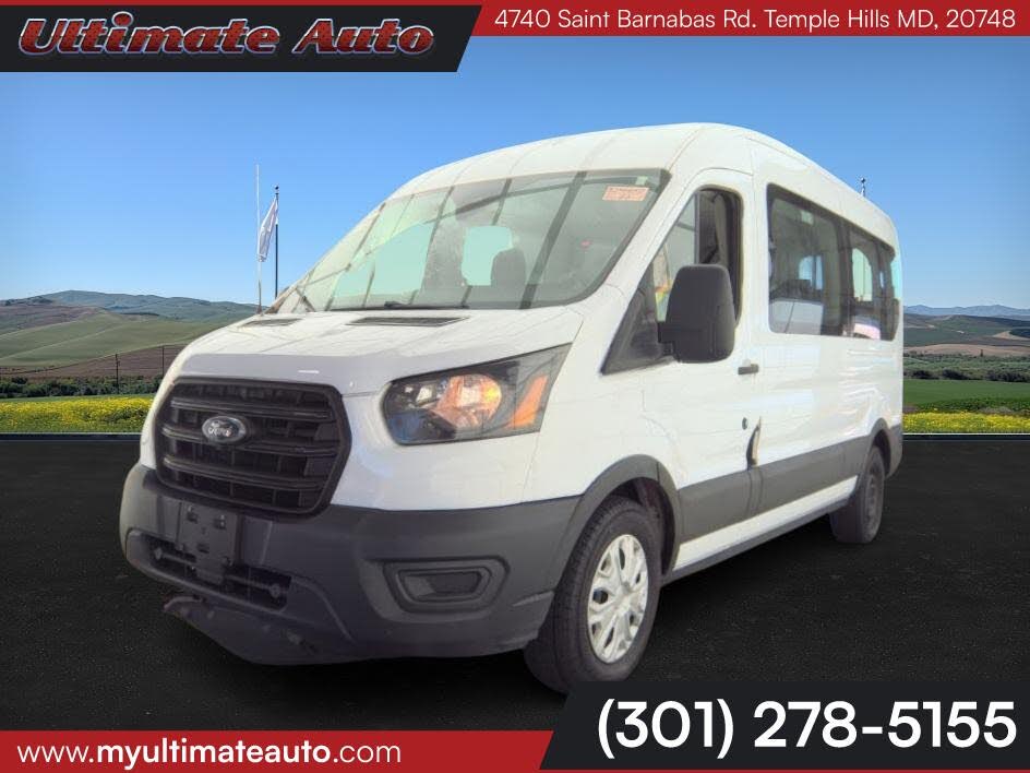 2020 Ford Transit Passenger 350 XL Medium Roof LWB RWD with Sliding Passenger-Side Door