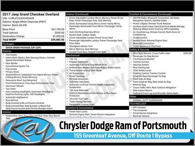 2017 Jeep Grand Cherokee Overland 4WD