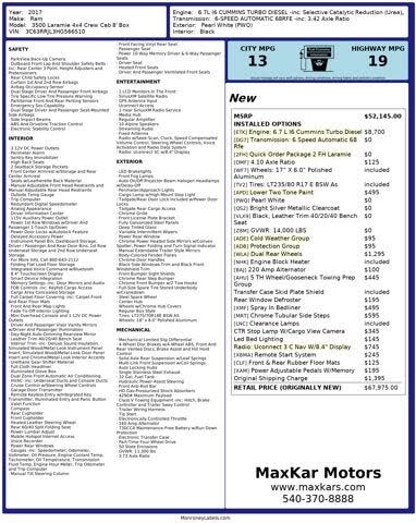 2017 RAM 3500 Laramie Crew Cab LB DRW 4WD