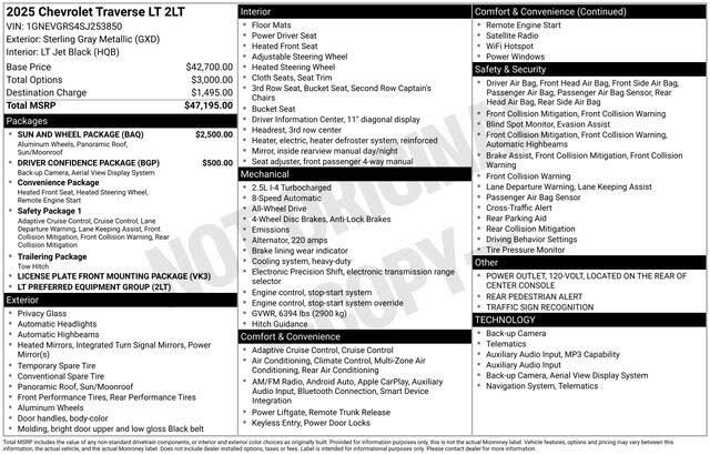 2025 Chevrolet Traverse LT AWD