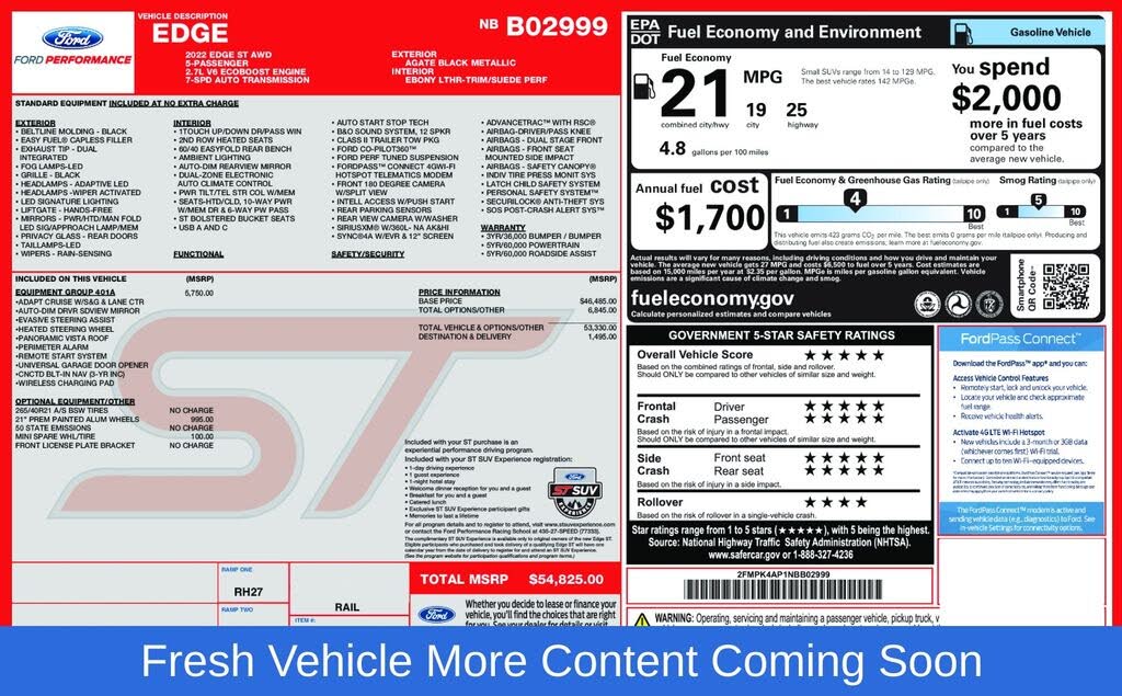 2022 Ford Edge ST AWD