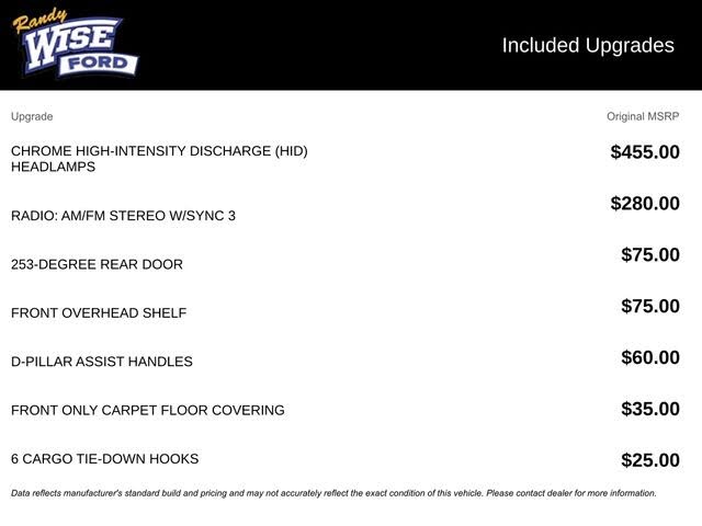 2025 Ford Transit Cargo 250 Medium Roof LB RWD