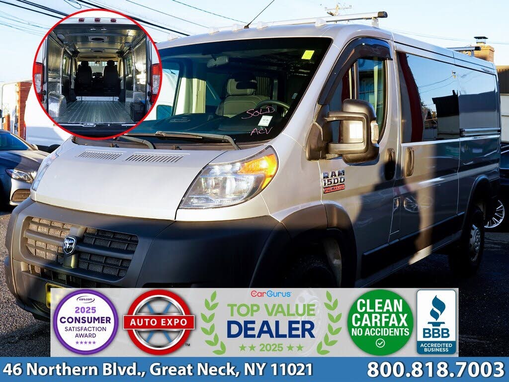 2017 RAM ProMaster 1500 136 Low Roof Cargo Van