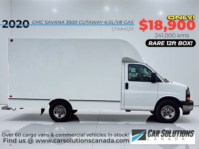 2020 GMC Savana Chassis 3500 139 Cutaway RWD