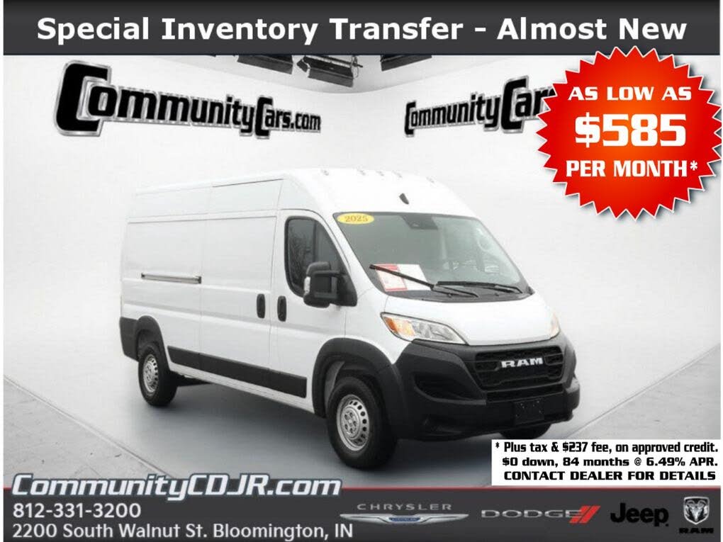 2025 RAM ProMaster 2500 Tradesman 159 High Roof Cargo Van FWD