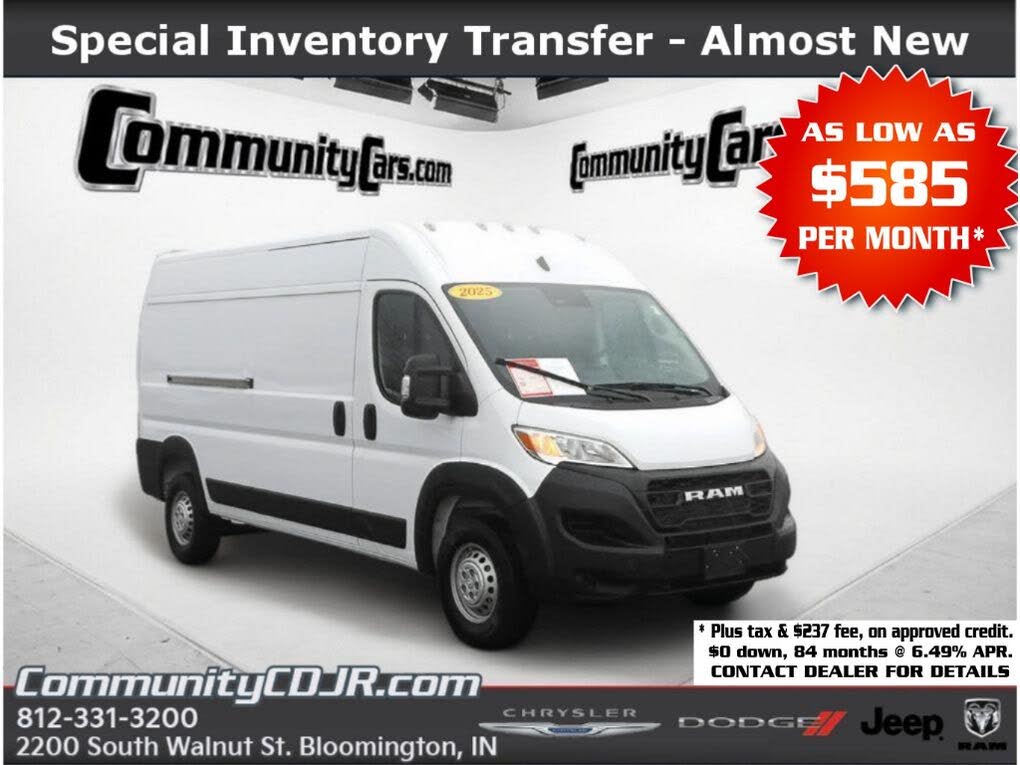 2025 RAM ProMaster 2500 Tradesman 159 High Roof Cargo Van FWD