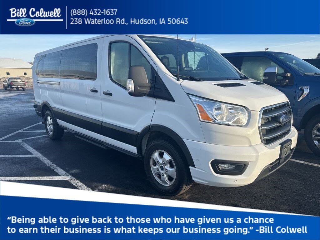 2020 Ford Transit Passenger 350 XLT Low Roof LWB RWD with Sliding Passenger-Side Door