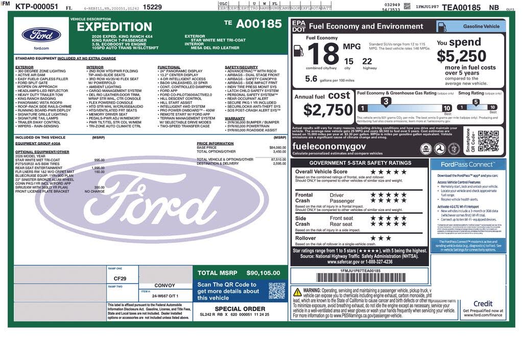 2026 Ford Expedition King Ranch 4WD