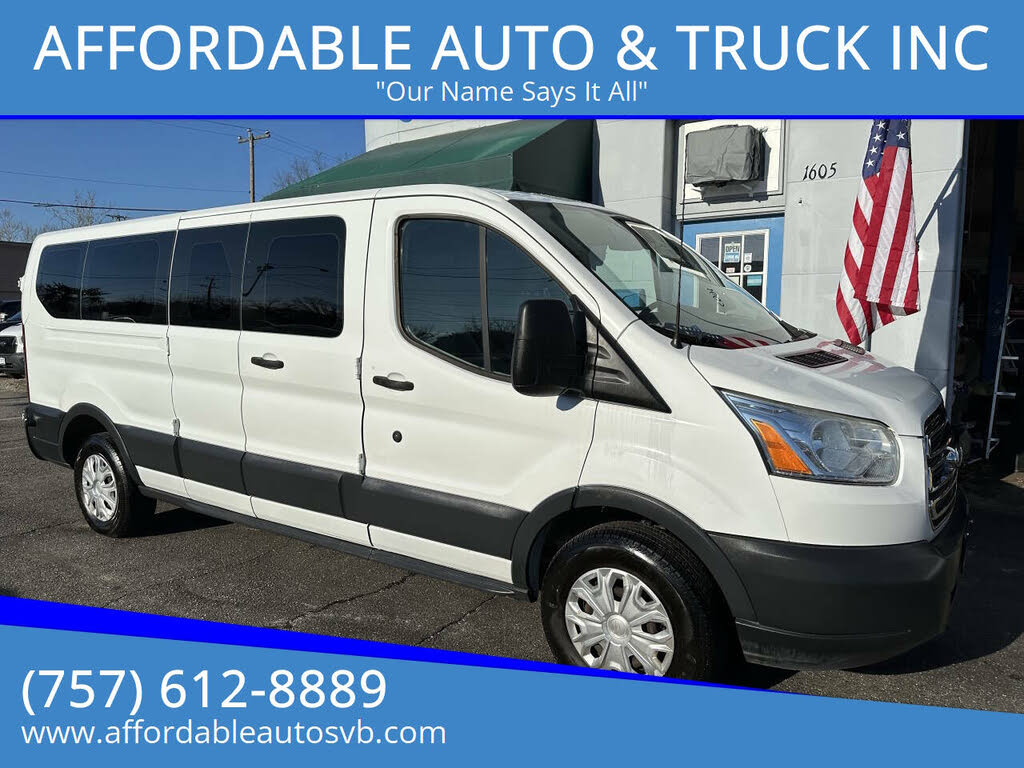 2015 Ford Transit Passenger 350 XLT Low Roof LWB RWD with 60/40 Passenger-Side Doors