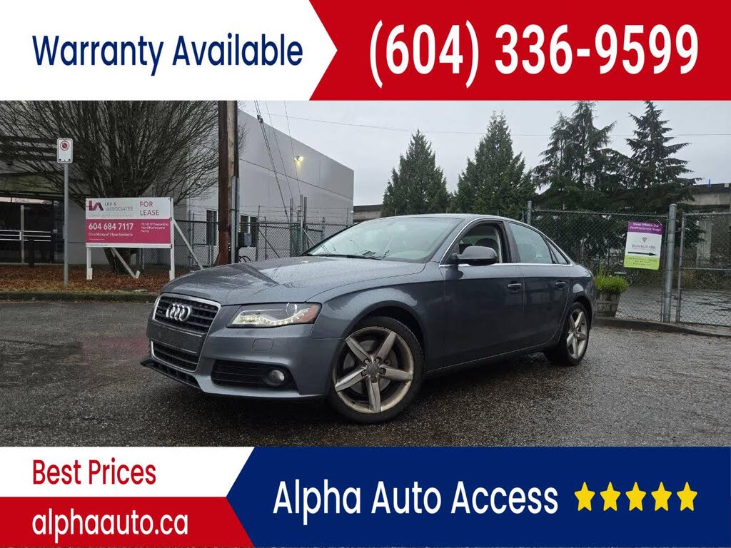2012 Audi A4 2.0T quattro Premium Sedan AWD