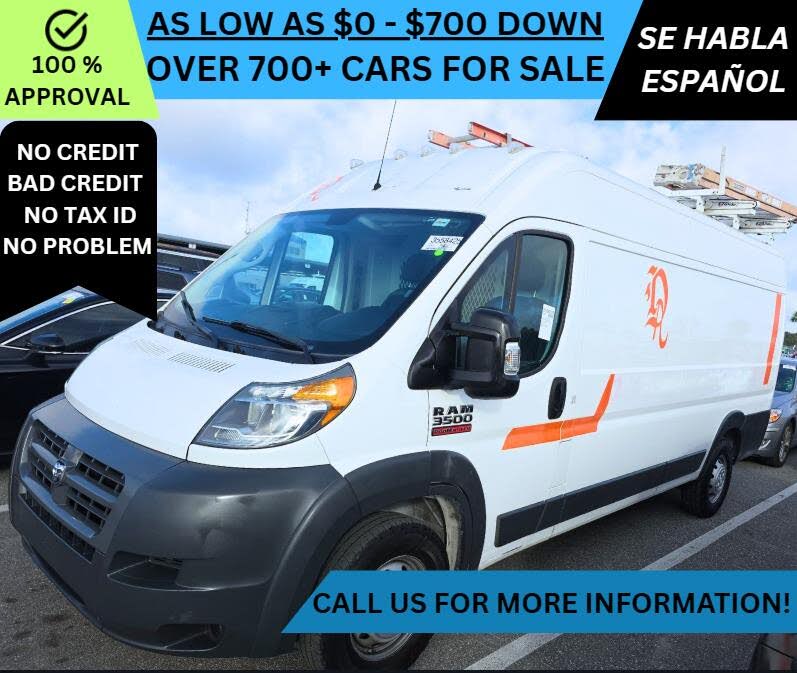 2018 RAM ProMaster 3500 159 High Roof Extended Cargo Van
