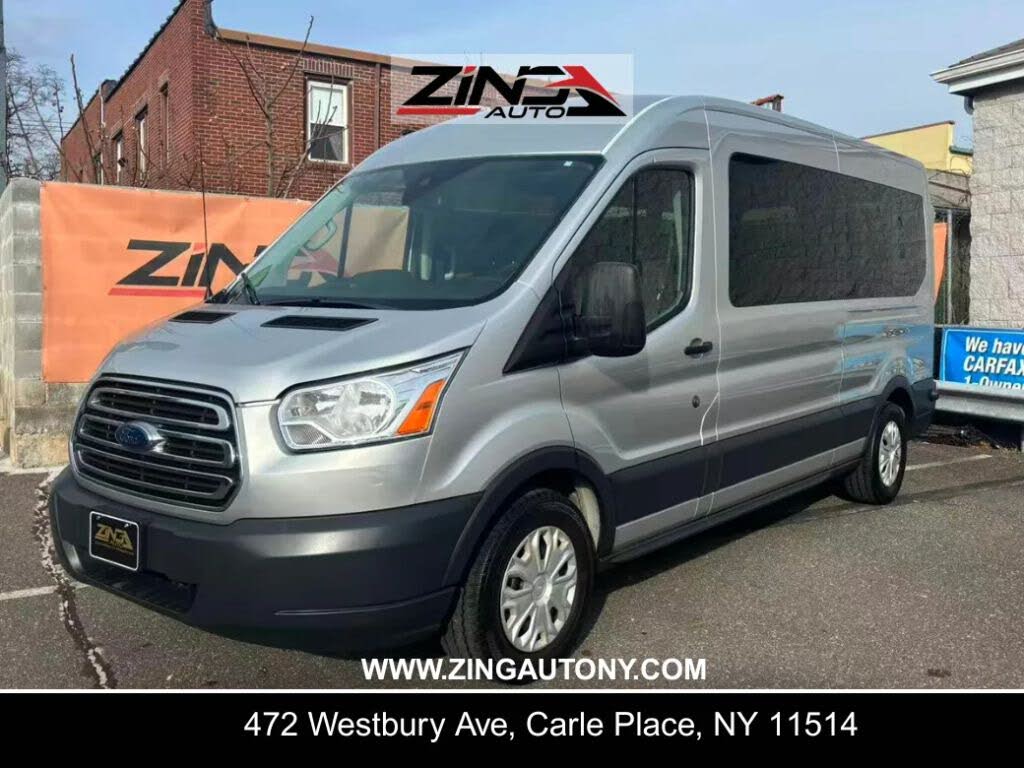 2018 Ford Transit Passenger 350 XLT Medium Roof LWB RWD with Sliding Passenger-Side Door