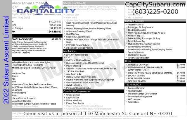 2022 Subaru Ascent Limited AWD