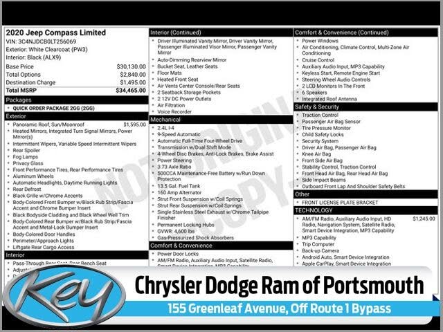 2020 Jeep Compass Limited 4WD