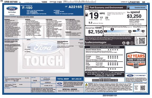 2020 Ford F-150 Platinum SuperCrew RWD