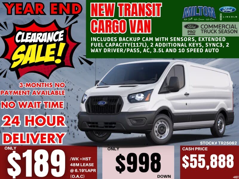 Ford Transit Cargo 150 Low Roof RWD 2025