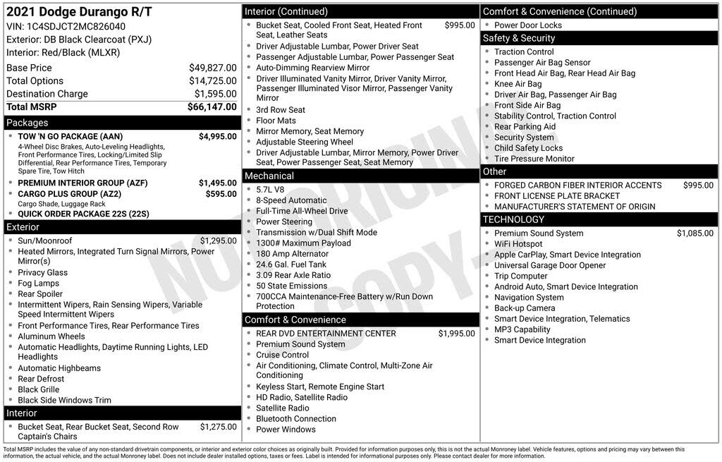 2021 Dodge Durango R/T AWD