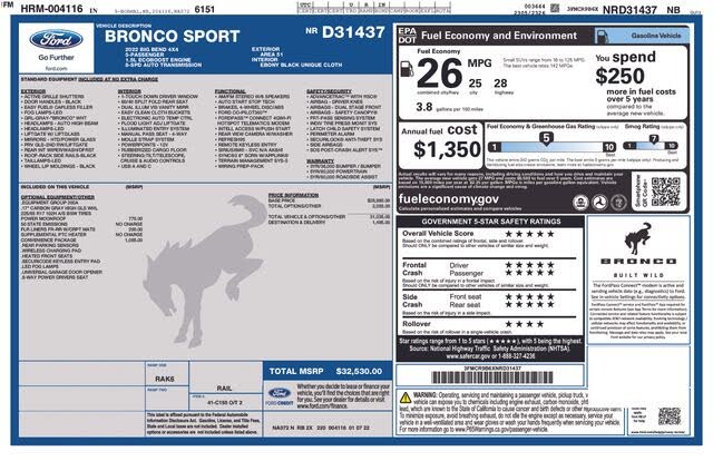 2022 Ford Bronco Sport Big Bend AWD