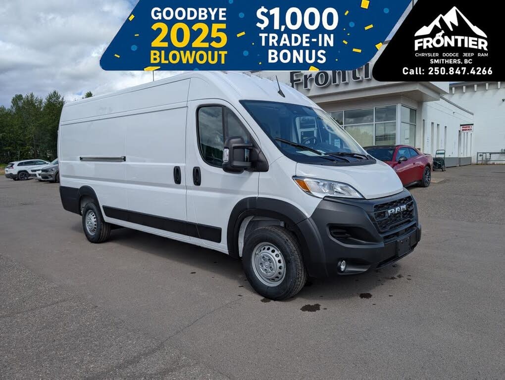 2025 RAM ProMaster 3500 Tradesman159 High Roof Extended Cargo Van FWD