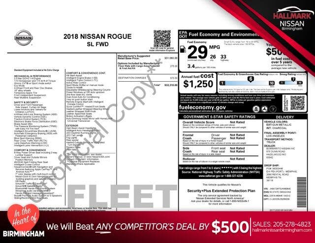 2018 Nissan Rogue SL FWD