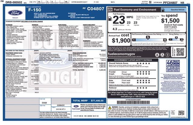 2023 Ford F-150 Lariat SuperCrew 4WD