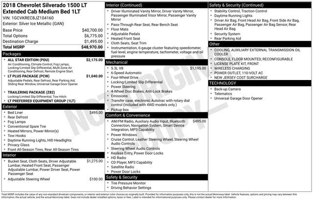 2018 Chevrolet Silverado 1500 LT Double Cab 4WD