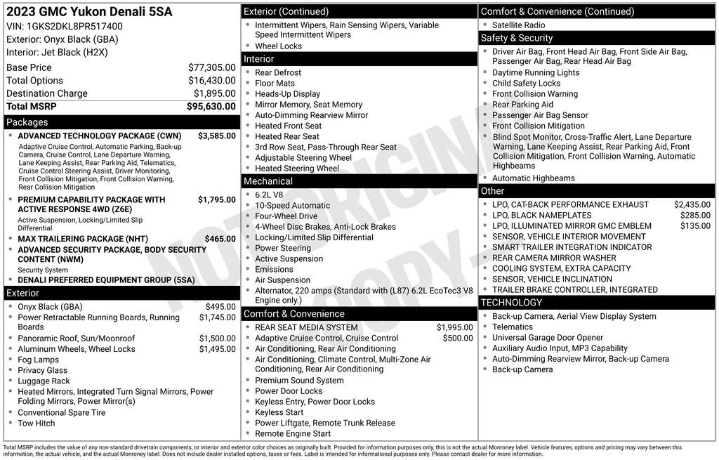 2023 GMC Yukon Denali 4WD