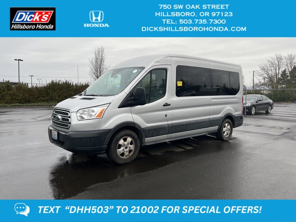 2017 Ford Transit Passenger 350 XLT Medium Roof LWB RWD with Sliding Passenger-Side Door