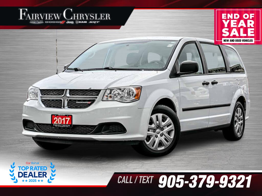 2017 Dodge Grand Caravan Canada Value Package FWD