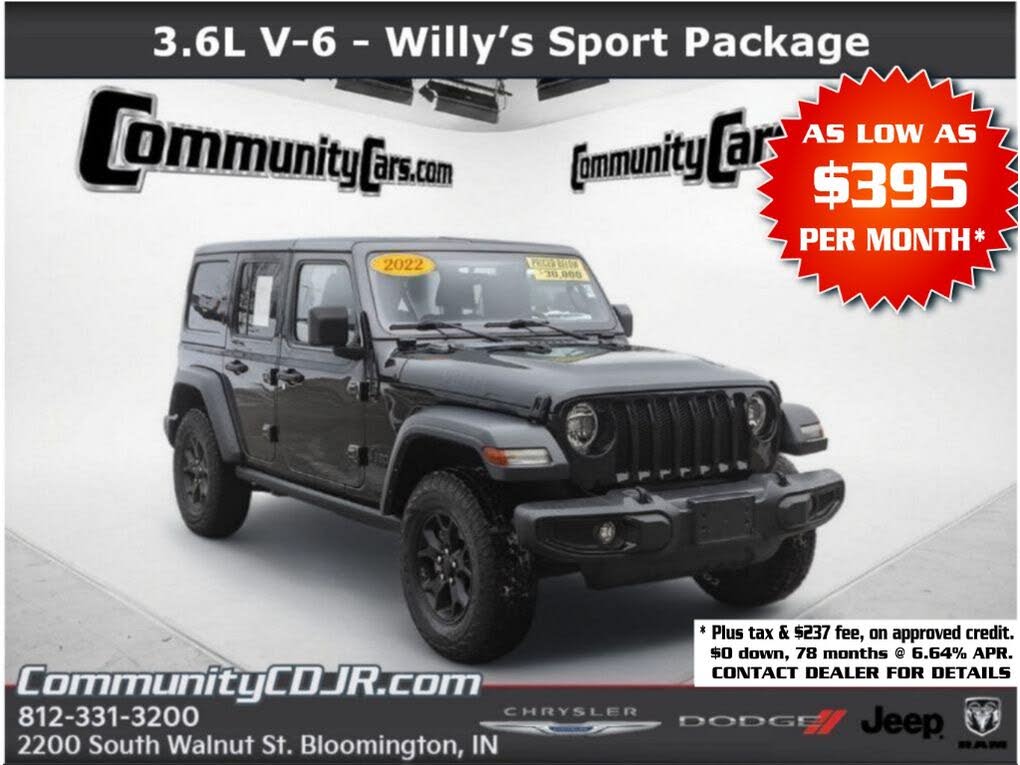 2022 Jeep Wrangler Unlimited Willys Sport 4WD