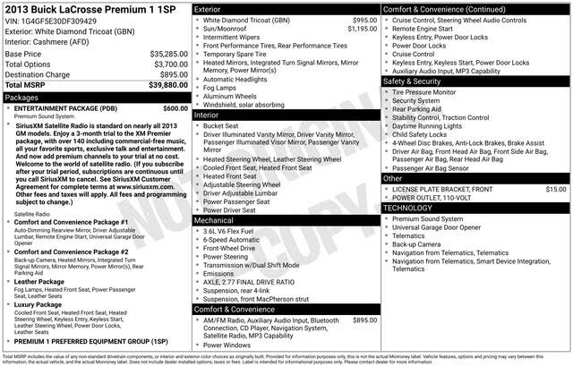 2013 Buick LaCrosse