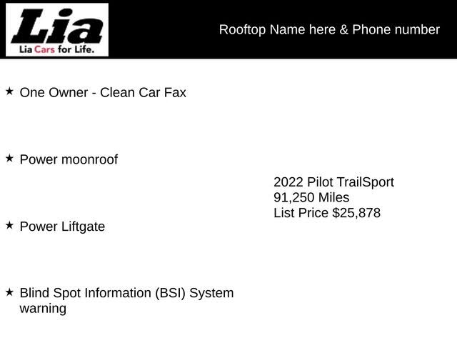 2022 Honda Pilot TrailSport AWD