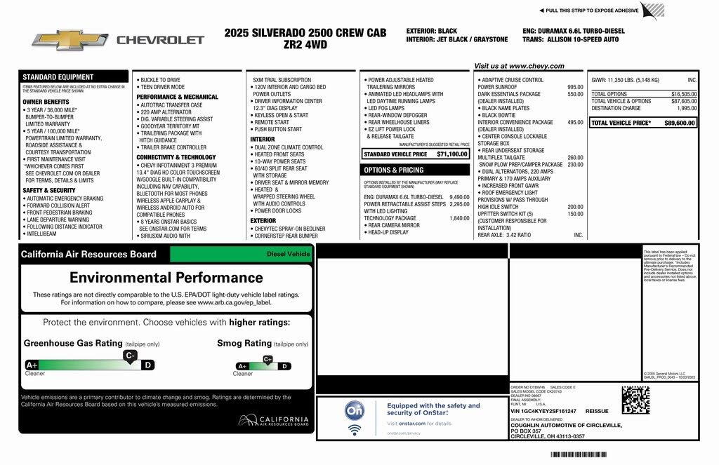 2025 Chevrolet Silverado 2500HD ZR2 Crew Cab 4WD