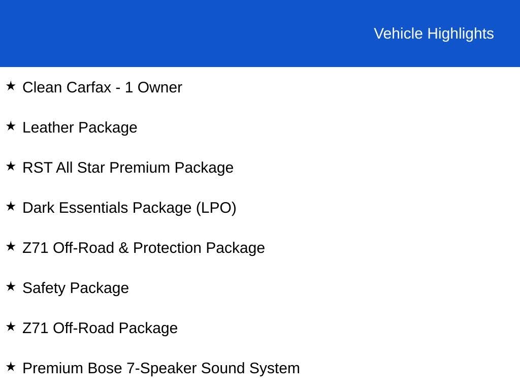 2022 Chevrolet Silverado 1500 RST Crew Cab 4WD