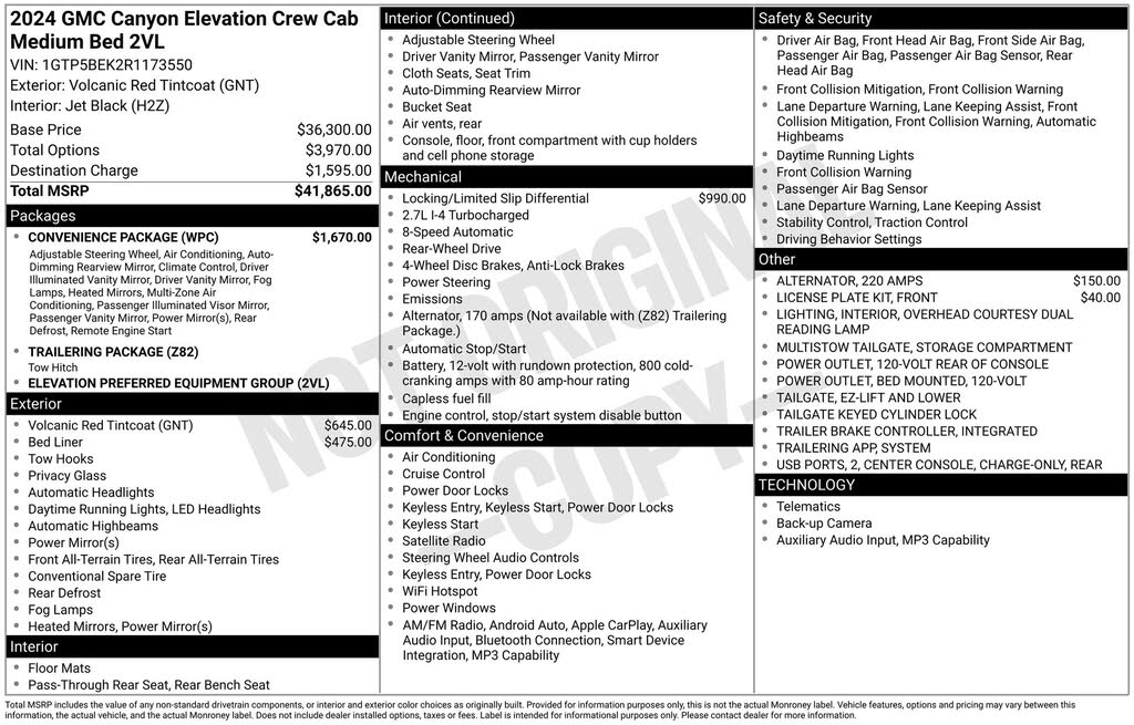 2024 GMC Canyon Elevation Crew Cab RWD