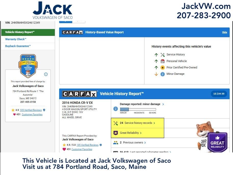 2016 Honda CR-V EX AWD