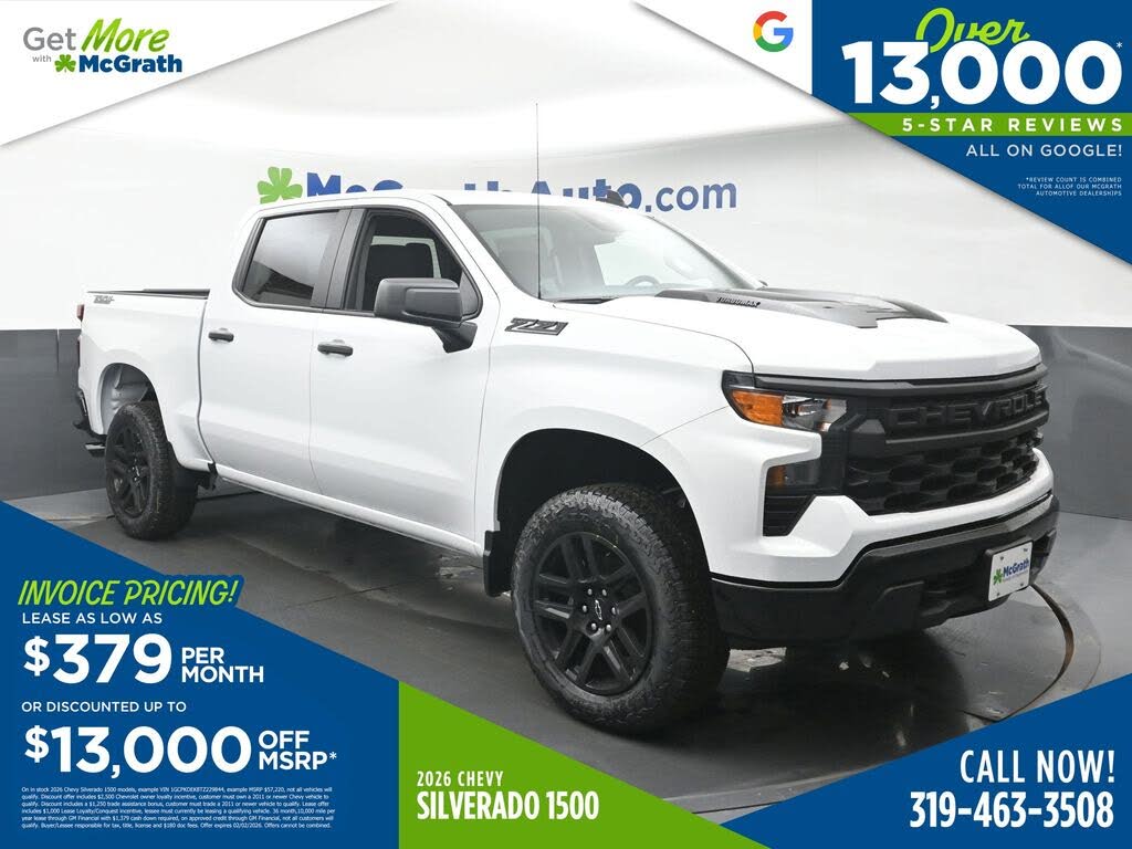 2026 Chevrolet Silverado 1500 Custom Trail Boss Crew Cab 4WD