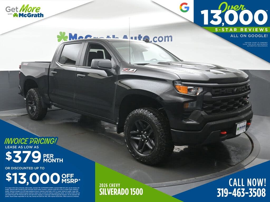 2026 Chevrolet Silverado 1500 Custom Trail Boss Crew Cab 4WD