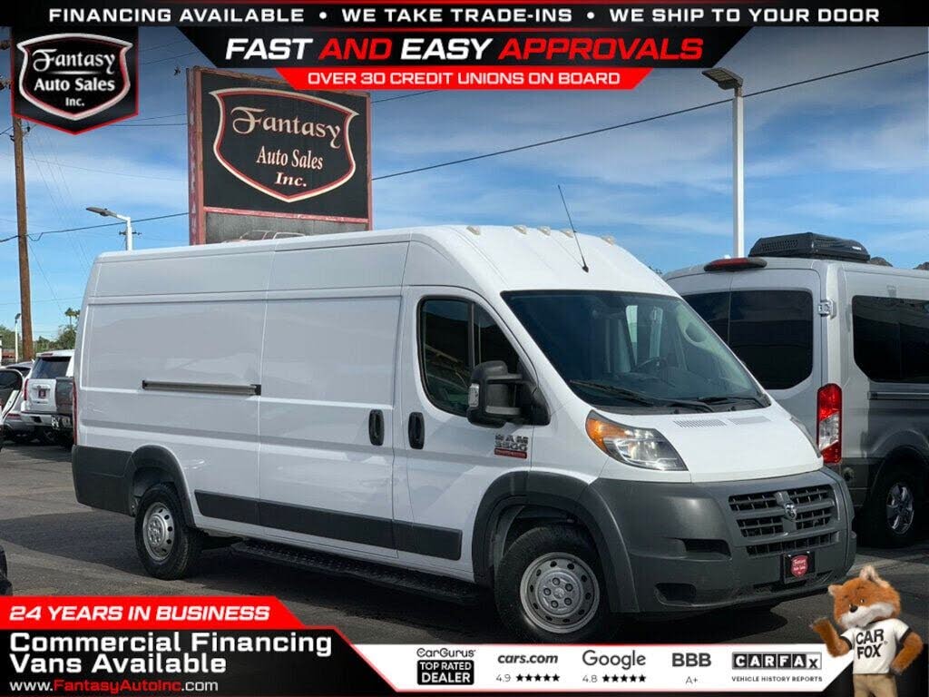 2018 RAM ProMaster 3500 159 High Roof Extended Cargo Van