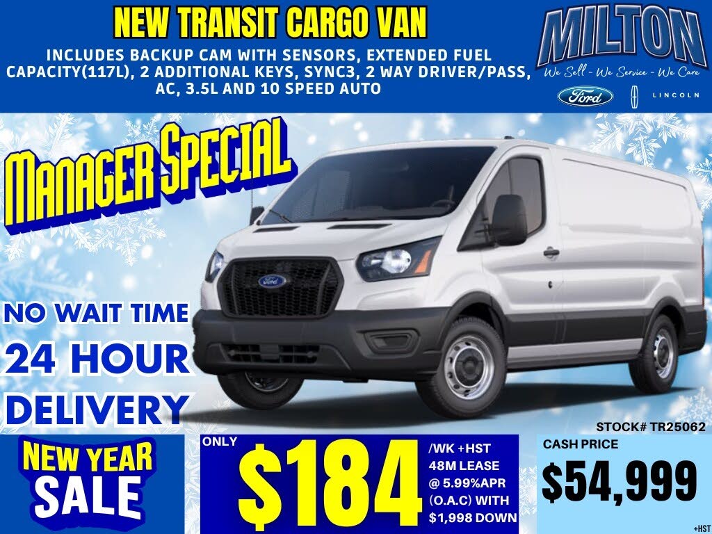 Ford Transit Cargo 150 Low Roof RWD 2025